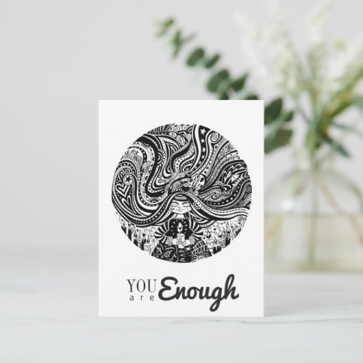 Grincheux Angel wenst  munt Briefkaart (Staand voorkant)