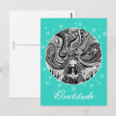 Grincheux Angel Wishes | Aqua Briefkaart (Voorkant / Achterkant)
