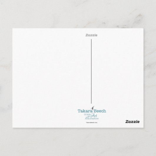 Grincheux Angel Wishes | Aqua Briefkaart (Achterkant)