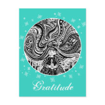 Grincheux Angel Wishes | Aqua Briefkaart