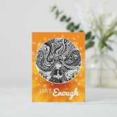 Grincheux Angel Wishes | Oranje Briefkaart (Staand voorkant)