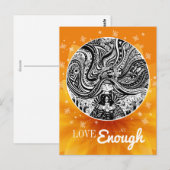 Grincheux Angel Wishes | Oranje Briefkaart (Voorkant / Achterkant)