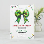 Grinchmas Holiday Party Invitation Kaart (Staand voorkant)