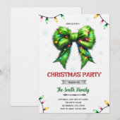 Grinchmas Kerstfeest Uitnodiging (Voorkant / Achterkant)
