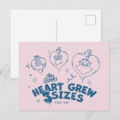 Grinch's Heart groeide 3 maten Briefkaart (Voorkant / Achterkant)