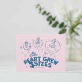 Grinch's Heart groeide 3 maten Briefkaart (Staand voorkant)