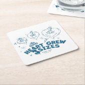 Grinch's Heart groeide 3 maten Kartonnen Onderzetters (Schuin)