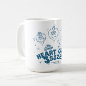 Grinch's Heart groeide 3 maten Koffiemok (Voorkant links)