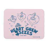 Grinch's Heart groeide 3 maten Magneet (Horizontaal)
