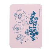 Grinch's Heart groeide 3 maten Magneet (Verticaal)