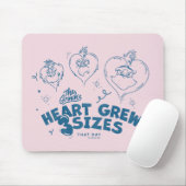 Grinch's Heart groeide 3 maten Muismat (Met muis)