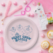Grinch's Heart groeide 3 maten Papieren Bordje (Feest)