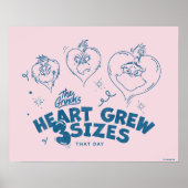 Grinch's Heart groeide 3 maten Poster (Voorkant)