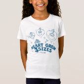 Grinch's Heart groeide 3 maten T-shirt (Voorkant)