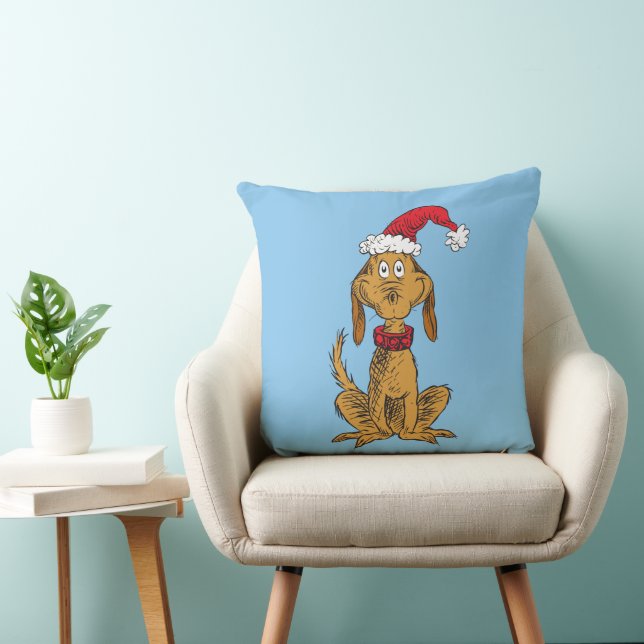 Grinch's Max | Kerstmannenhoed Kussen (Stoel)