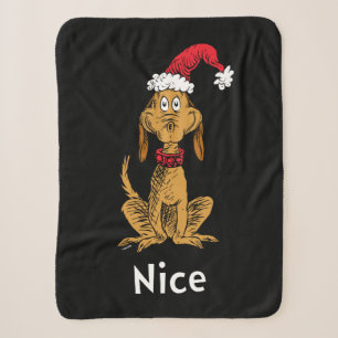 Grinch's Max Kerstmannenhoed Sherpa Deken