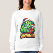 Grinchy Bigfoot chillin With My Snowmies Trui (Voorkant)