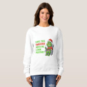 Grinchy Bigfoot Festieve Trui (Voorkant volledig)