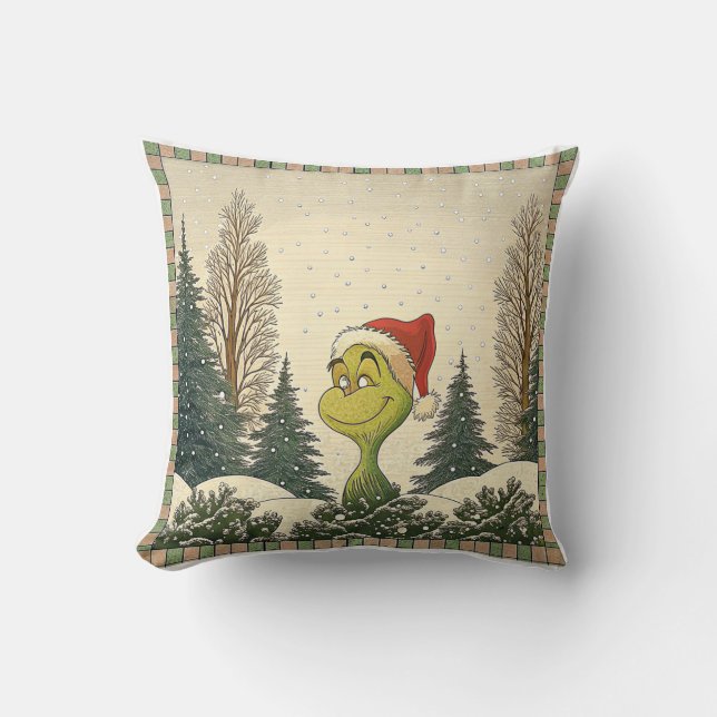 Grinchy Christmas Pillow Kussen (Voorkant)