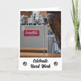 Grind and Brew - Een Dag van de Arbeid Kaart