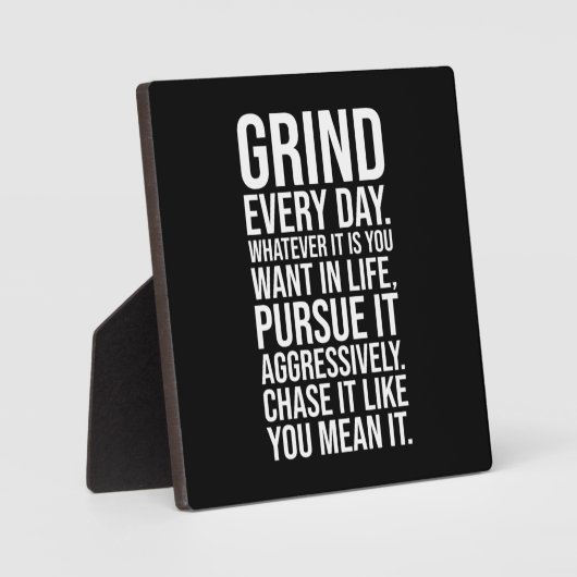 Grind Every Day - Motivational Fotoplaat (Voorkant)