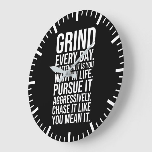 Grind Every Day - Motivational Grote Klok (Hoek)