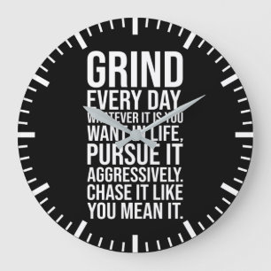 Grind Every Day - Motivational Grote Klok