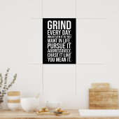 Grind Every Day - Motivational Poster (Keuken)