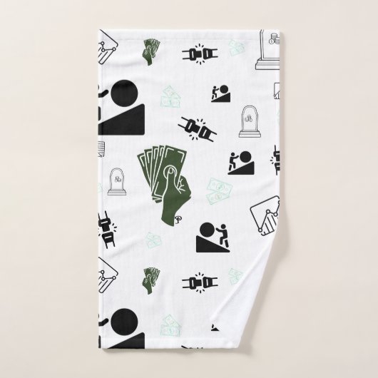 Grind & Gain Badhanddoek | geldkunst Bad Handdoek (Handdoek)