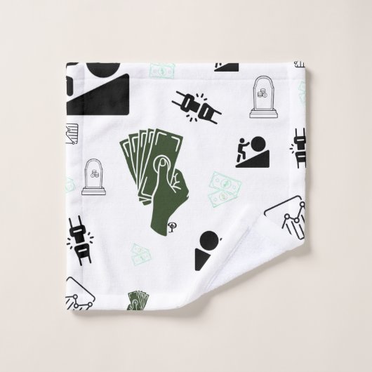Grind & Gain Badhanddoek | geldkunst Bad Handdoek (Wasdoekje)