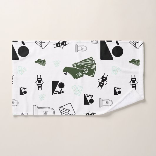 Grind & Gain Badhanddoek | geldkunst Bad Handdoek (Handdoek)