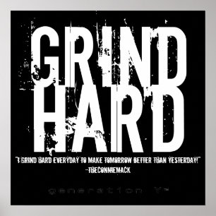 GRIND HARD Poster