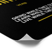 Grind Inspirerend citaat op Succes Poster (Hoek)