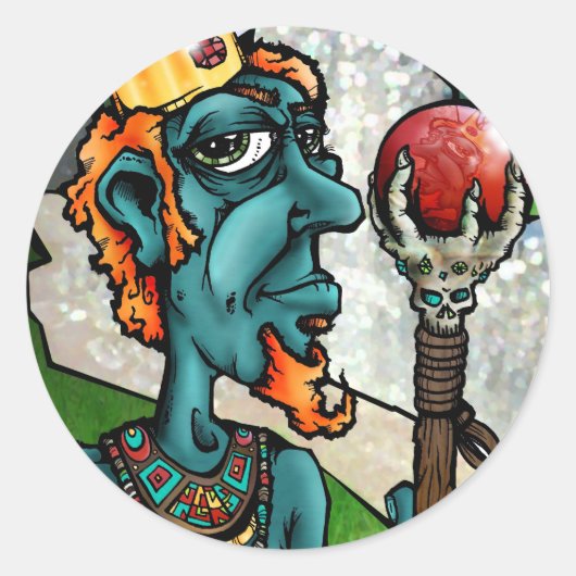 Grind King Scepter_JGAD Ronde Sticker (Voorkant)