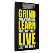 Grind, Leren, Live - Motivatie Klembord (Rechts)