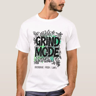 Grind Mode Green Spetters Graffiti Hustle T-shirt