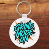 "Grind Mode On" Motivational Quote Sleutelhanger (Voorkant)