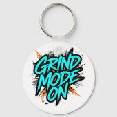 "Grind Mode On" Motivational Quote Sleutelhanger (Achterkant)