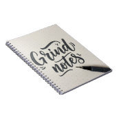 Grind Notes Journal – Handgeschreven Stijlontwerp Notitieboek (Rechterzijde)