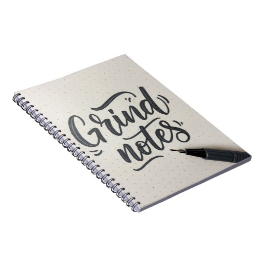 Grind Notes Journal – Handgeschreven Stijlontwerp Notitieboek (Rechterzijde)