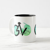Grind Nuts Tweekleurige Koffiemok (Voorkant links)