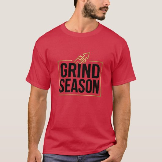 Grind Season Hustle Logo T-shirt (Voorkant)