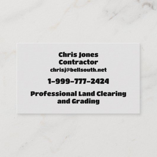 GRIND VISITEKAARTJE (Achterkant)