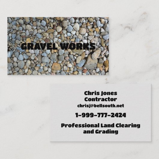 GRIND VISITEKAARTJE (Voorkant / Achterkant)