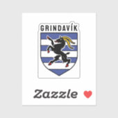 Grindavík Wapenschild - IJsland Sticker (Vel)