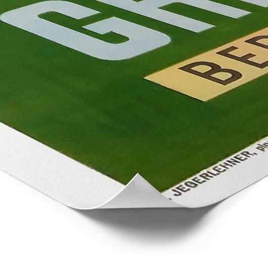 Grindelwald, Berner Oberland, Schweiz, Ski Poster (Hoek)