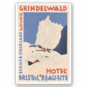 Grindelwald Bristol Beau-Site Hotel Sticker (Voorkant)