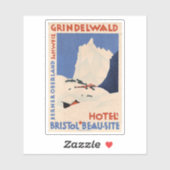 Grindelwald Bristol Beau-Site Hotel Sticker (Vel)