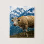 Grindelwald Cow - Bernese Alps - Zwitserland Legpuzzel (Verticaal)