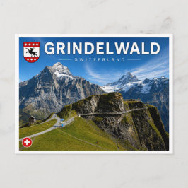 Grindelwald – Eerste Rotspad, Zwitserland Briefkaart